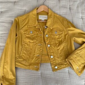 Anthropologie Pilcro Mustard Denim Jacket